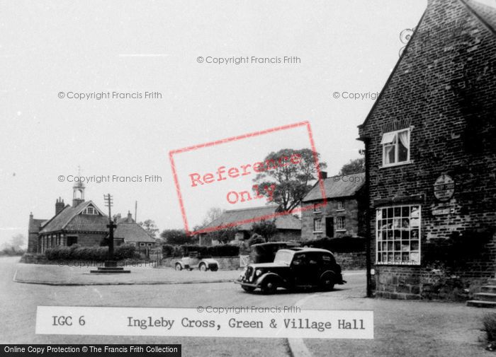 Photo of Ingleby Cross, The Green And Village Hall c.1955