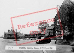 The Green And Village Hall c.1955, Ingleby Cross