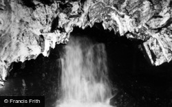 1st Waterfall, White Scar Caves c.1955, Ingleton