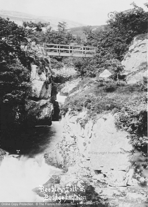 Photo of Ingleton, Beezley Falls And Bridge c.1920