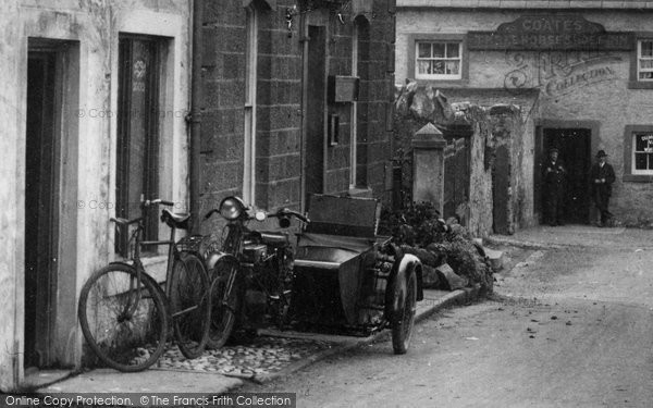 Photo of Ingleton, Motorbike And Sidecar 1926
