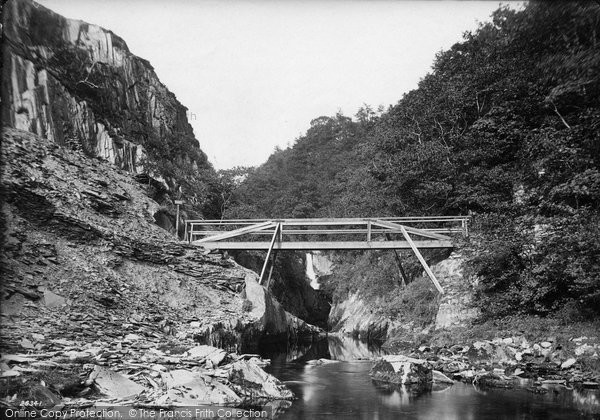 Photo of Ingleton, Pecca Falls And Bridge 1890