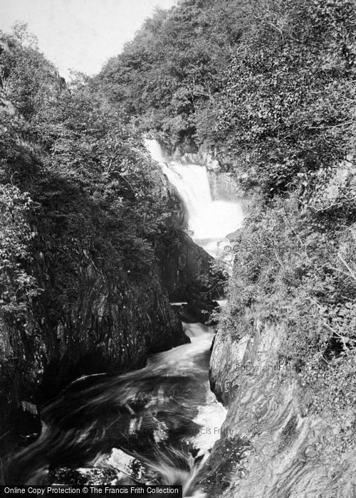 Photo of Ingleton, Pecca Falls From Bridge 1890
