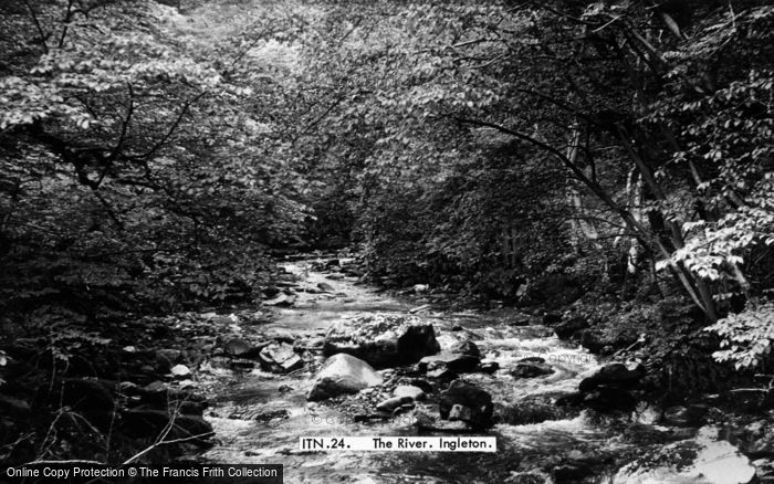 Photo of Ingleton, The River c.1955