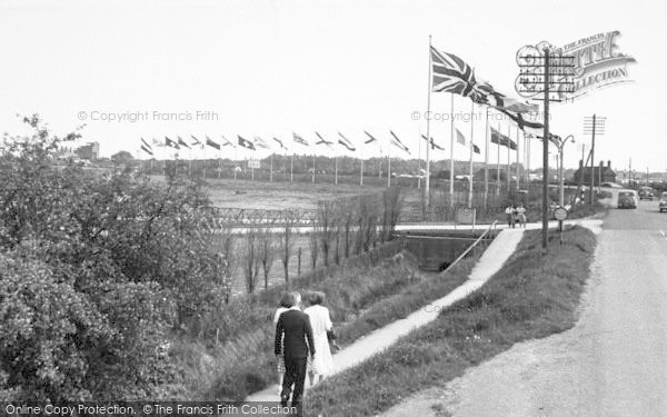 Photo of Ingoldmells, Butlin's Holiday Camp, The Flags c.1955