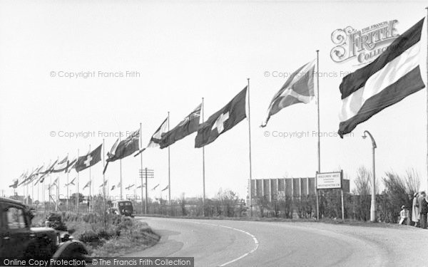 Photo of Ingoldmells, Butlin's Holiday Camp, The Flags c.1955