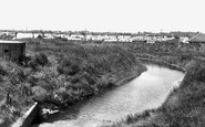 Ingoldmells, Caravan Camp and Creek c1955