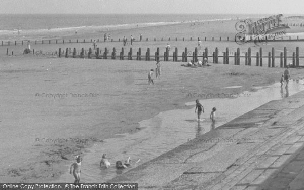 Photo of Ingoldmells, Paddling, The Beach c.1955