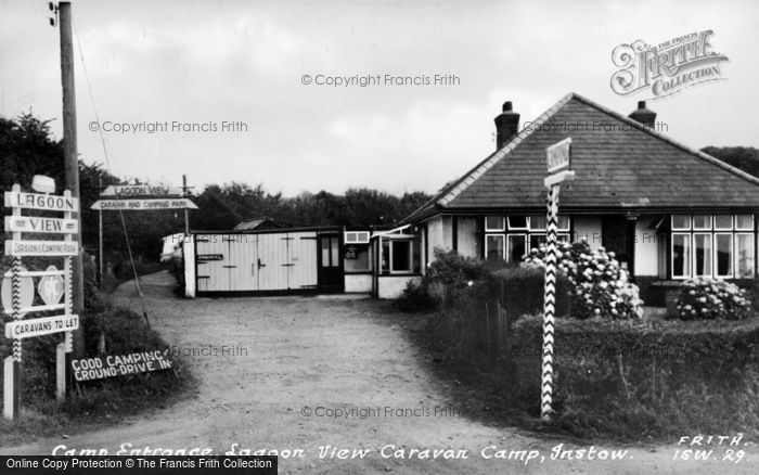 Photo of Instow, Camp Entrance, Lagoon View Caravan Camp c.1960