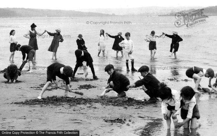 Photo of Instow, Girls Dancing In The Sea 1919