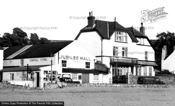 Photo of Instow, Jubilee Hall From The Beach c.1955