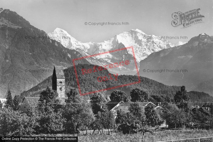 Photo of Interlaken, Monch And Jungfrau c.1930