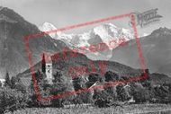 Monch And Jungfrau c.1930, Interlaken