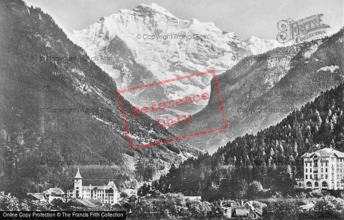 Photo of Interlaken, The Jungfrau c.1930