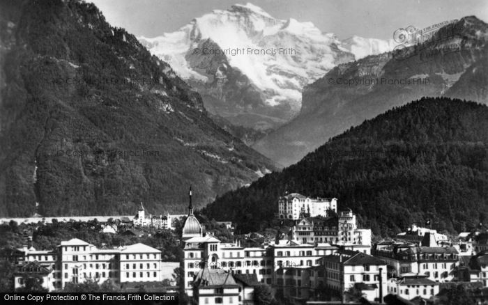 Photo of Interlaken, The Jungfrau c.1930