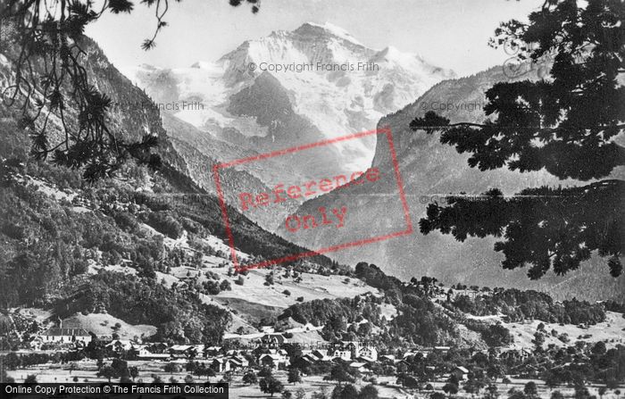 Photo of Interlaken, The Jungfrau c.1930