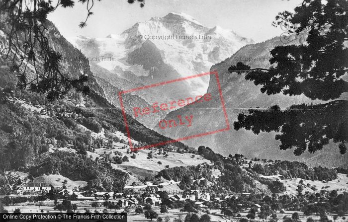 Photo of Interlaken, The Jungfrau c.1930