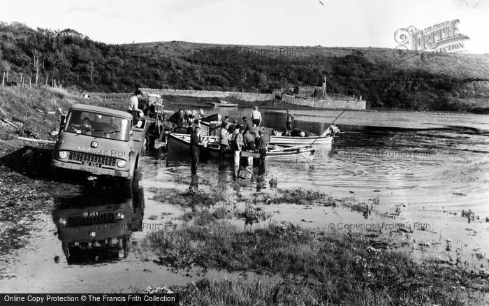 Photo of Inver, Landing The Catch c.1955