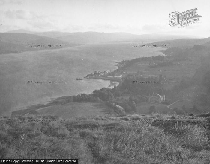 Photo of Inveraray, Castle And Town From Dun Na Cuaiche c.1950