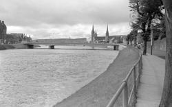 Ness Bridge From Castle Road 1962, Inverness