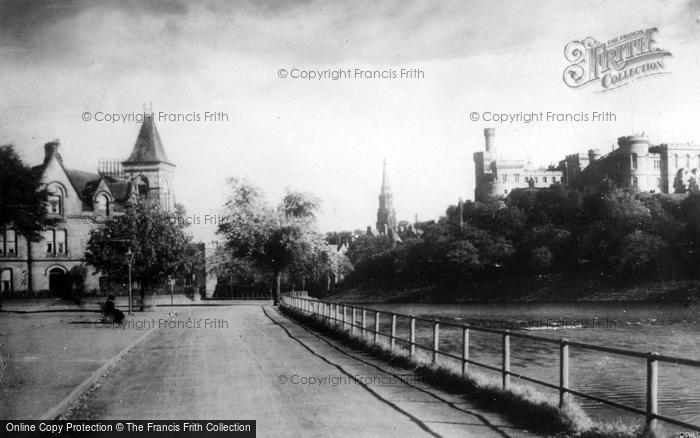 Photo of Inverness, Ness Walk And Castle c.1930
