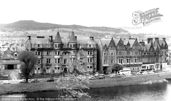 Inverness, the Palace Hotel and the Columba Hotel c1965