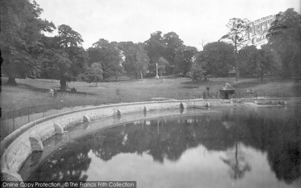 Photo of Ipswich, Christchurch Park, Round Pond 1921