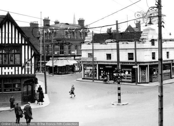 Photo of Ipswich, Major's Corner c.1955
