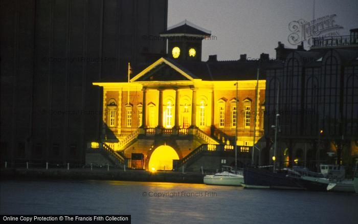 Photo of Ipswich, Old Custom House At Night 1990