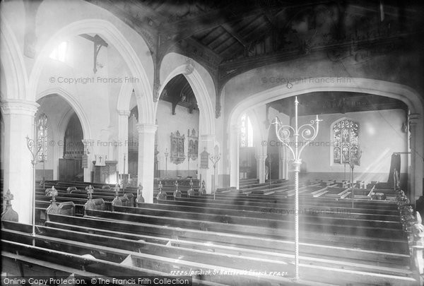 Photo of Ipswich, St Matthew's Church Interior 1893