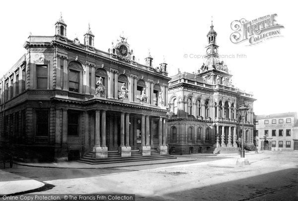 Photo of Ipswich, The Town Hall And The Post Office 1896