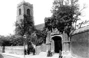 Wolsey's Gate And St Peter's Church 1893, Ipswich