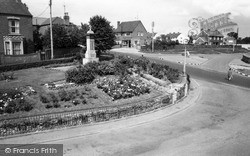 The War Memorial And Post Office c.1965, Irchester