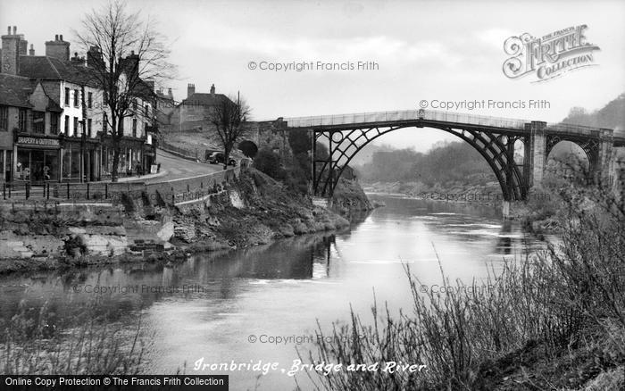Photo of Ironbridge, Bridge And River c.1950