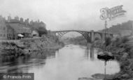 Ironbridge, Bridge from the River Severn 1892