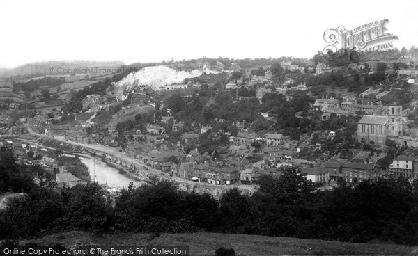 Photo of Ironbridge, From Opposite Hill 1896