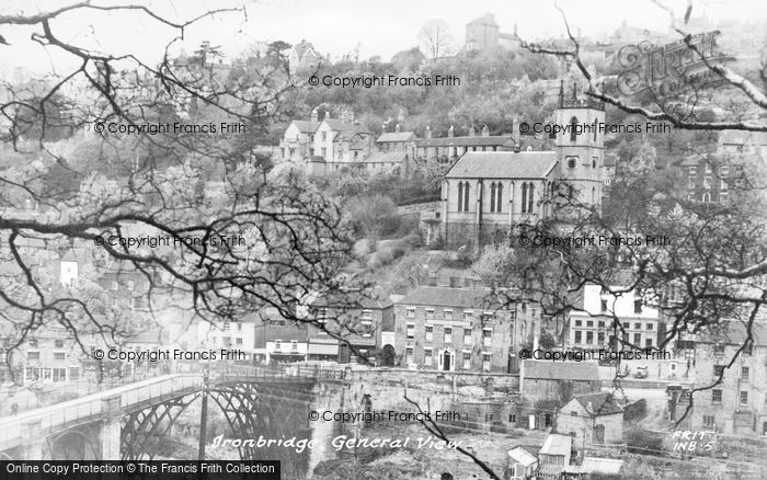 Photo of Ironbridge, General View c.1950