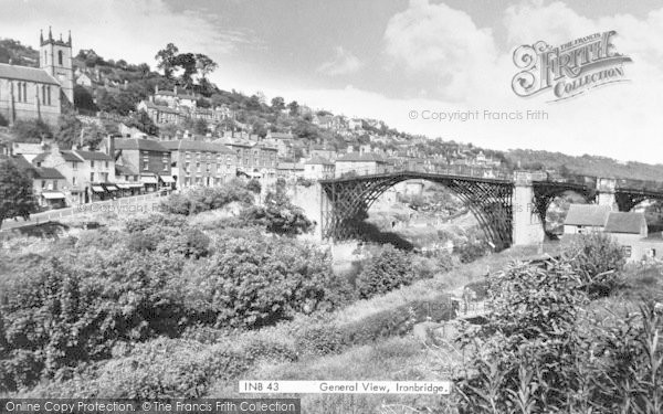 Photo of Ironbridge, General View c.1960