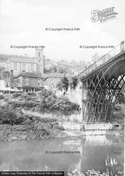 Photo of Ironbridge, The Bridge And Church c.1960