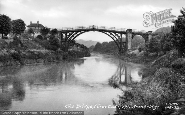 Photo of Ironbridge, The Bridge c.1955
