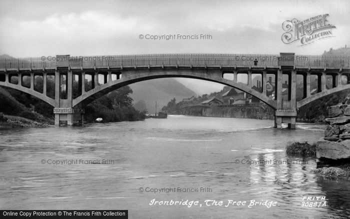Photo of Ironbridge, The Free Bridge 1892