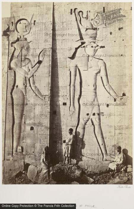 Photo of Island Of Philae, Colossal Sculptures 1860