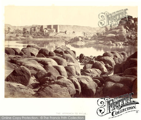 Island of Philae, on approach 1860 Photo of Island Of Philae, On Approach 1860