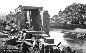Island of Philae, the Colonnade 1860