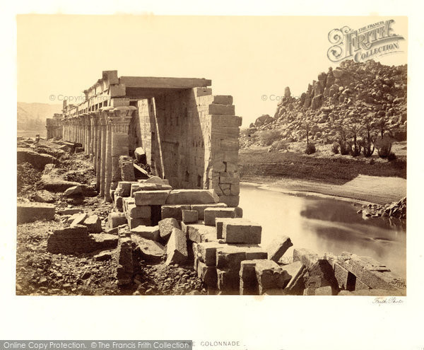 Photo of Island Of Philae, The Colonnade 1860