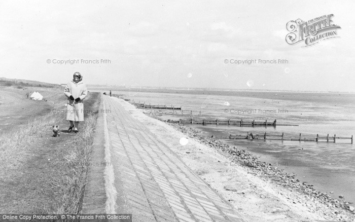 Photo of Isle Of Grain, The Sea Wall c.1960