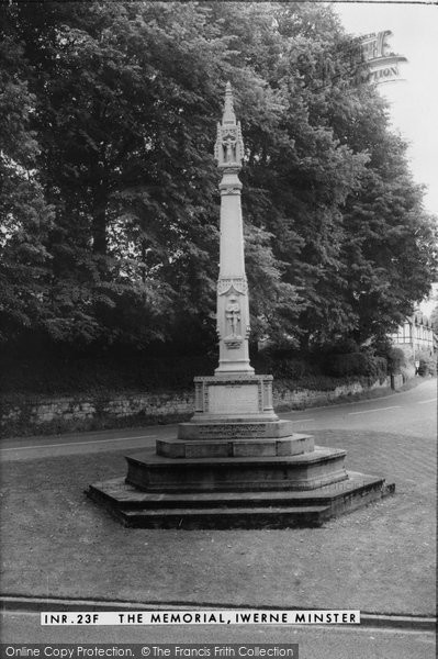 Photo of Iwerne Minster, The Memorial c.1960