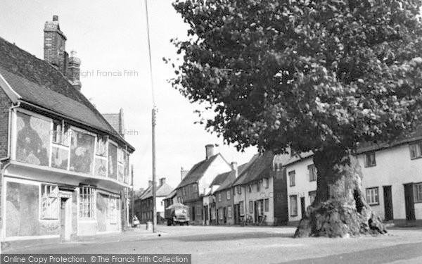 Photo of Ixworth, High Street c.1955