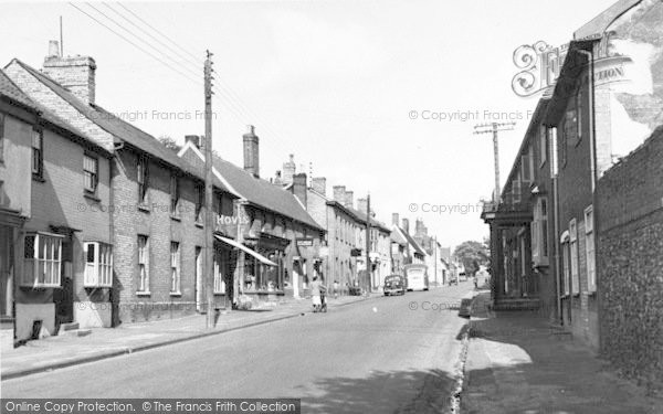 Photo of Ixworth, High Street c.1955