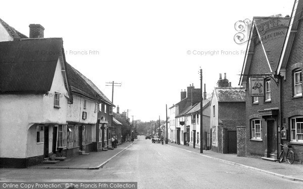 Photo of Ixworth, High Street c.1955